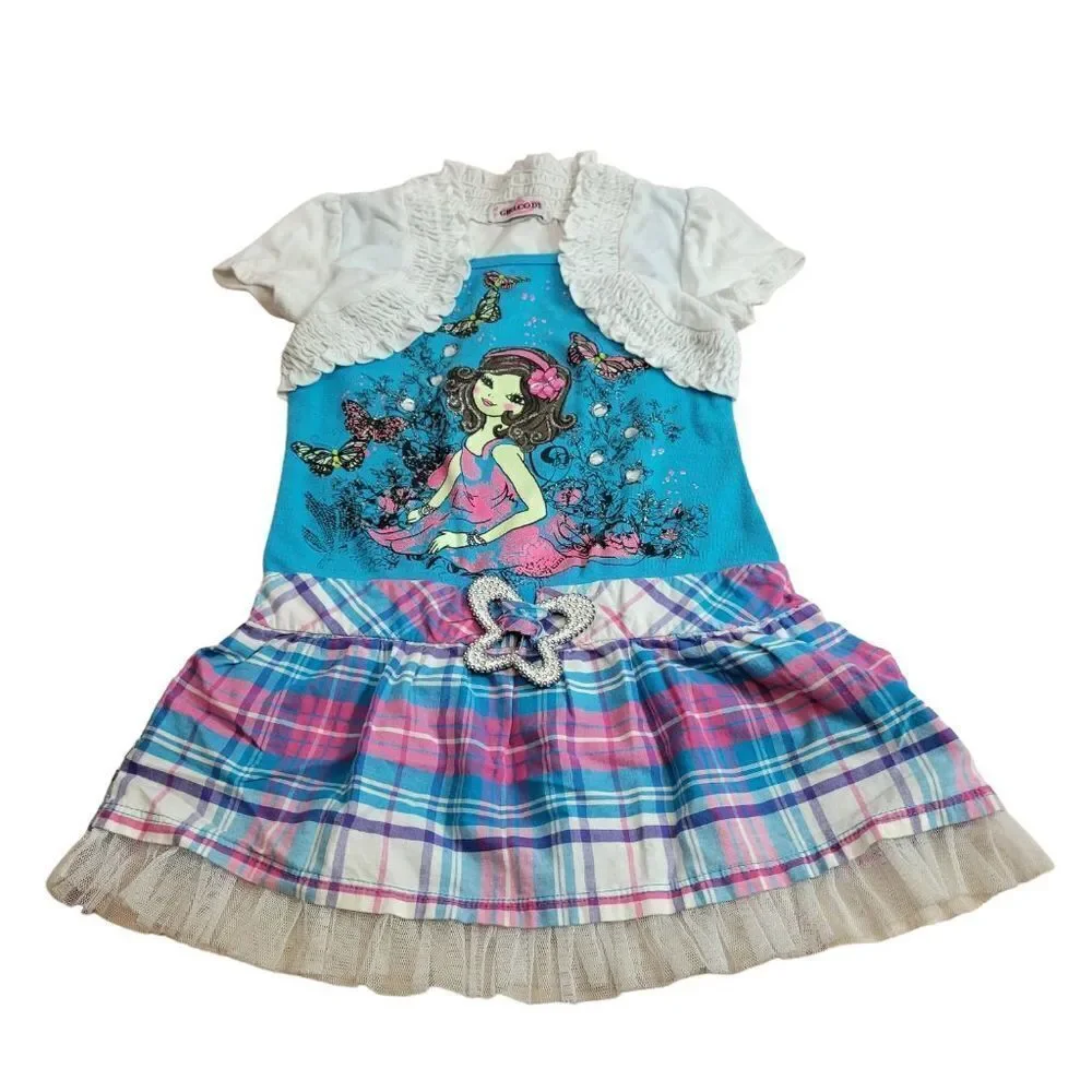Girl Code butterfly dress 4/5